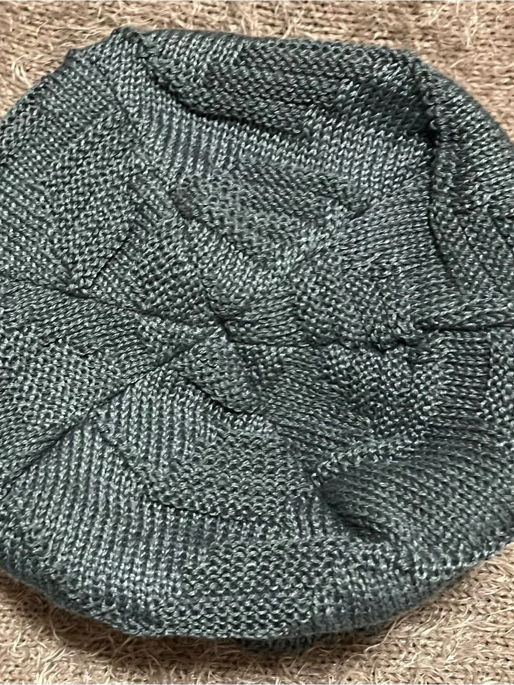 STSAIL Charcoal Slouchy Knit Beanie Cap